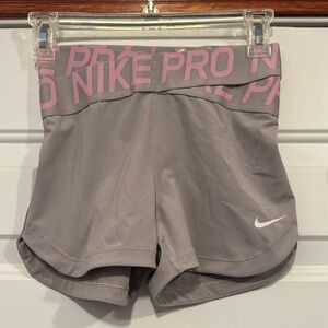 Nike Pro Intertwist Compression Shorts Crossover Waistband  Shorts - Small